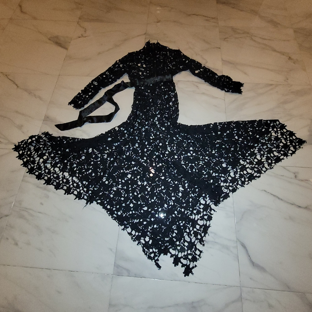 Designer Dress, Black, See-Through M
